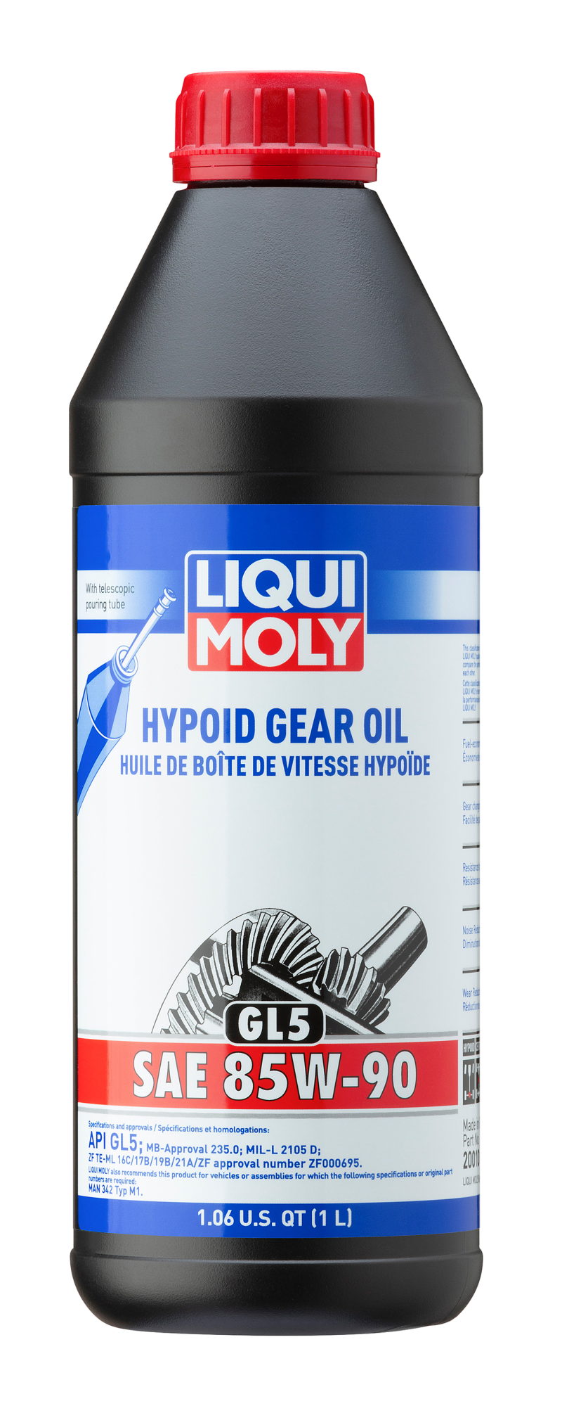 LIQUI MOLY 1L Hypoid Gear Oil (GL5) SAE 85W90