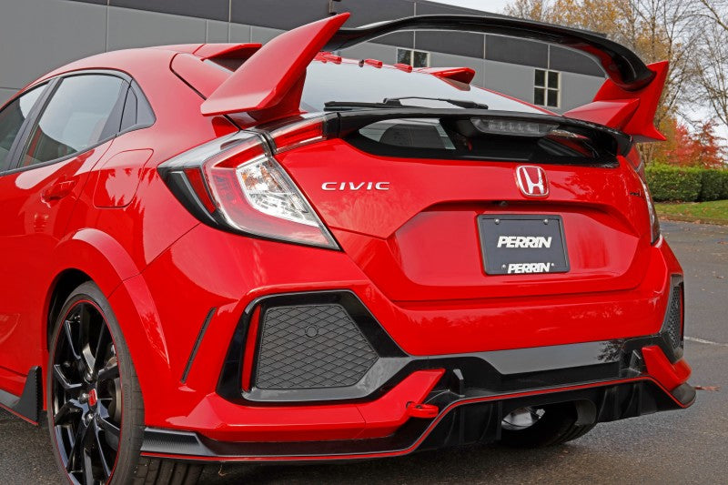 PERRIN 10th Gen Civic SI/Type-R/Hatchback Tow Hook Kit (Rear) - Red
