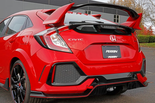 PERRIN 10th Gen Civic SI/Type-R/Hatchback Tow Hook Kit (Rear) - Red